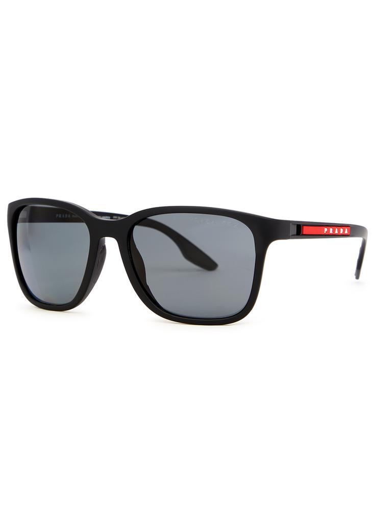 商品Prada|Matte black wayfarer-style sunglasses,价格¥1771,第1张图片