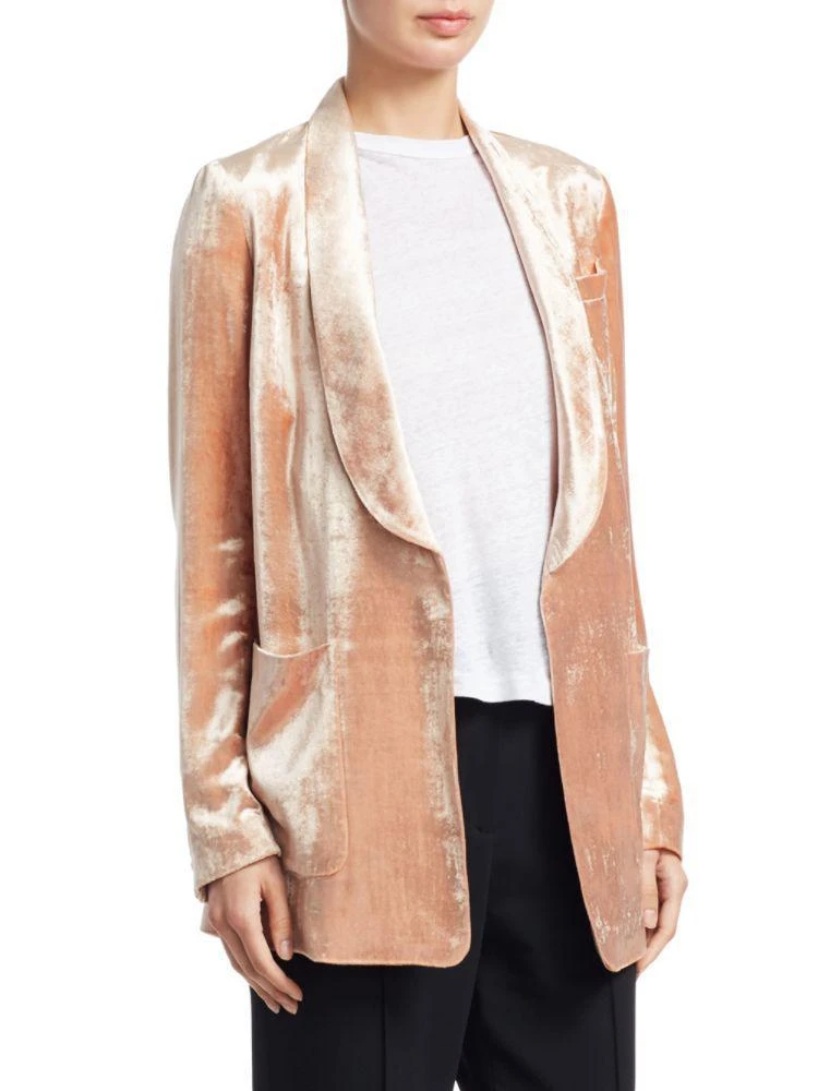 商品A.L.C.|Ford Velvet Open-Front Blazer,价格¥2509,第3张图片详细描述