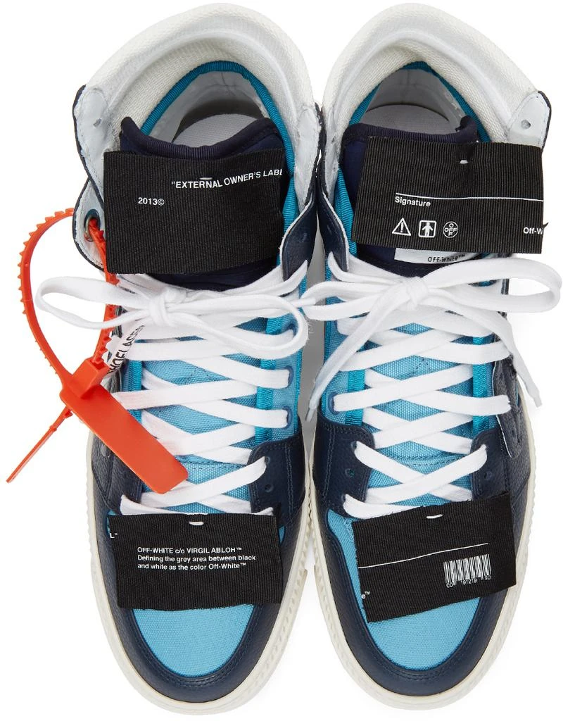 商品Off-White|Blue & Navy 3.0 Off-Court Sneakers,价格¥2409,第5张图片详细描述