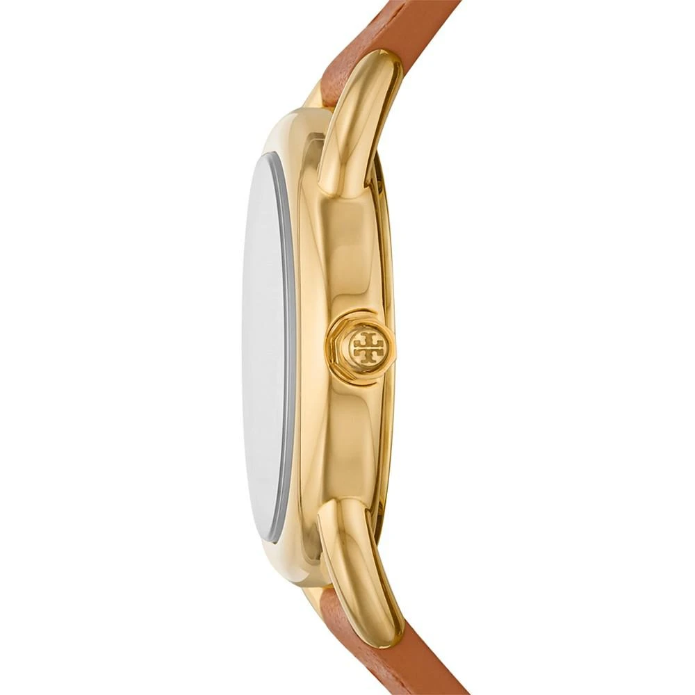 商品Tory Burch|Women's Brown Leather Strap Watch 32mm,价格¥1409,第2张图片详细描述
