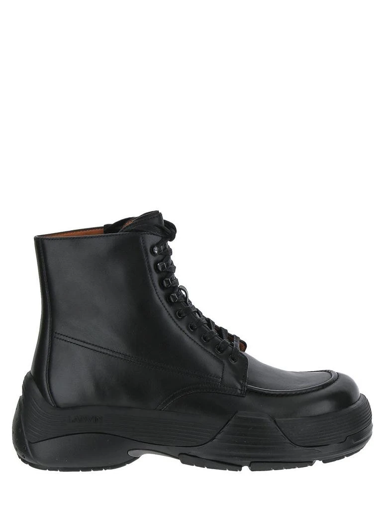 商品Lanvin|Flash-X Bold Leather Lace-up Boots,价格¥3228,第1张图片