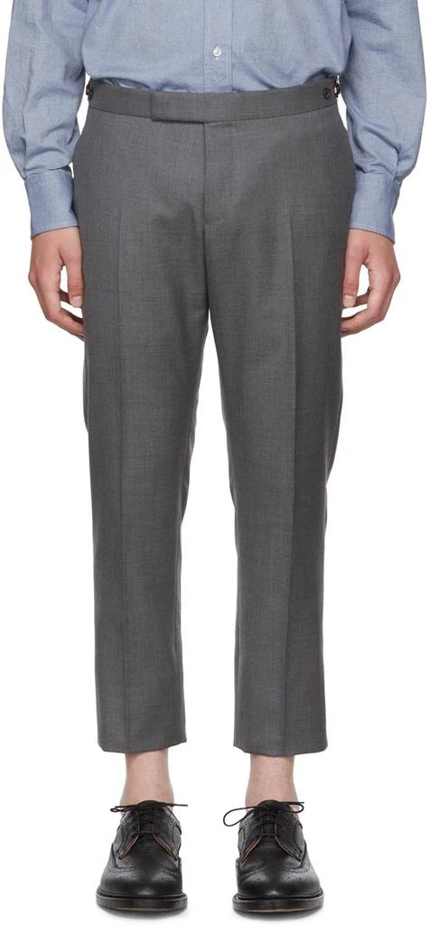 商品Thom Browne|灰色羊毛长裤,价格¥9469,第1张图片