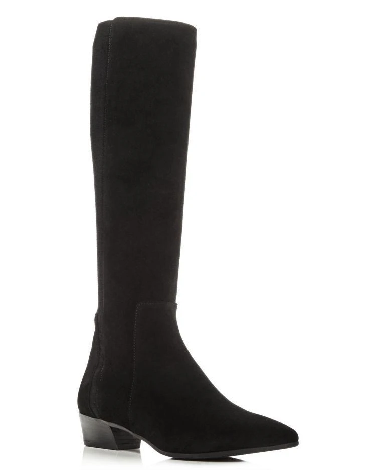 商品Aquatalia|Women's Federica Weatherproof Suede Tall Boots,价格¥2498,第1张图片