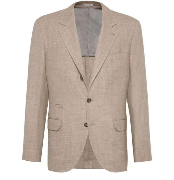 商品Brunello Cucinelli|解构款人字纹西装外套,价格¥27295,第1张图片
