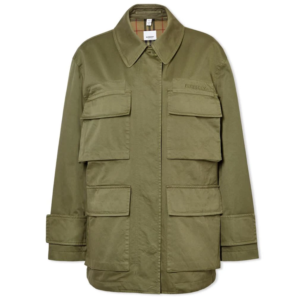 商品Burberry|Burberry Military Style Logo Jacket,价格¥14377,第1张图片