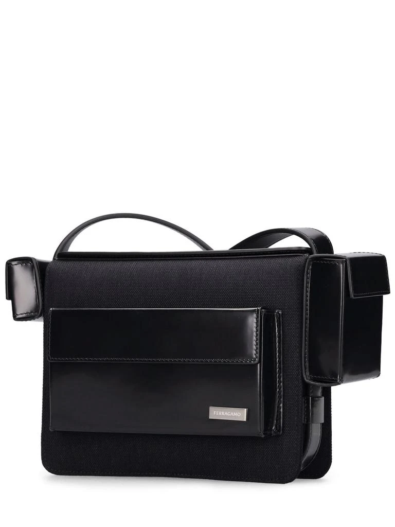 商品Salvatore Ferragamo|Leather & Nylon Crossbody Bag,价格¥15249,第3张图片详细描述