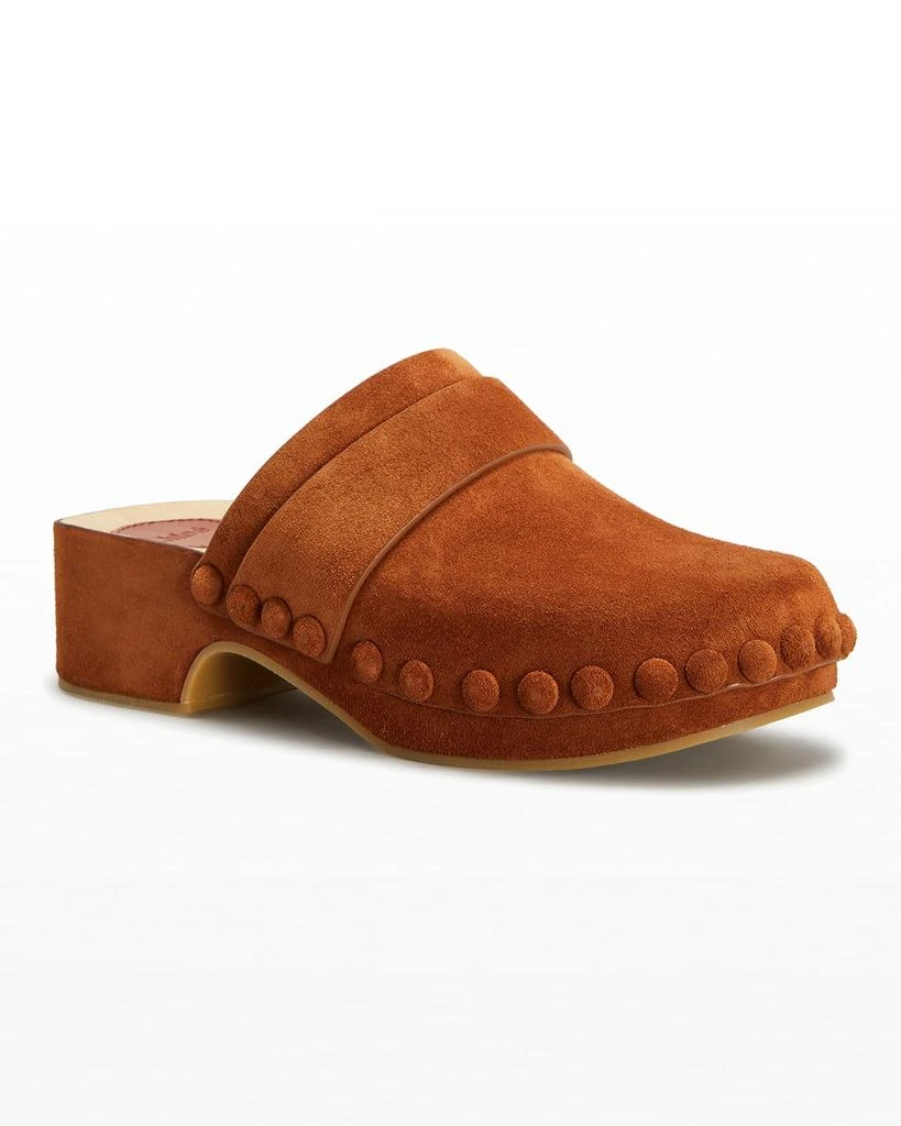 商品Chloé|Joy Suede Mule Clogs,价格¥3626,第2张图片详细描述