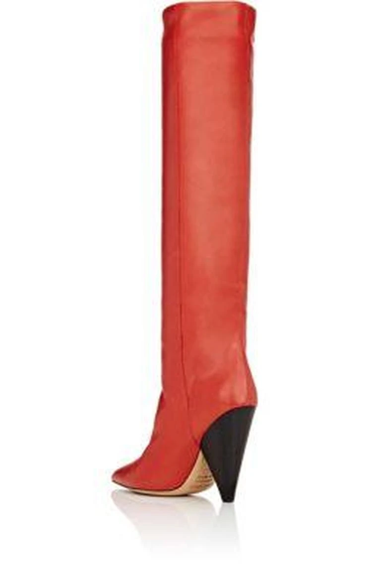 商品Isabel Marant|Laith Leather Knee Boots,价格¥5571,第3张图片详细描述