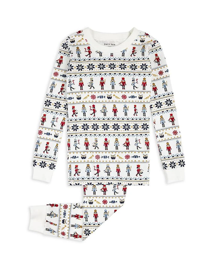 商品Petit Lem|Unisex Nutcracker Fair Isle Print Long Sleeved Pajama Set - Little Kid,价格¥200,第1张图片