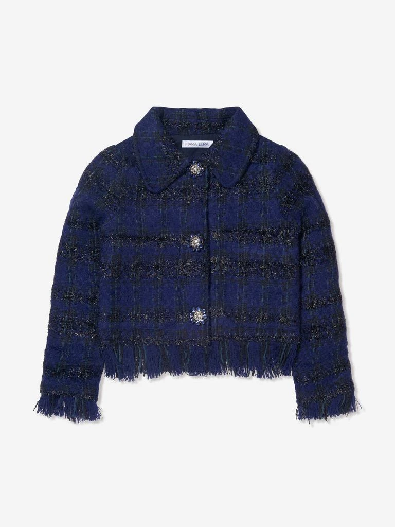 商品Mama Luma|Mama Luma Navy Girls Boucle Jacket,价格¥1105,第1张图片