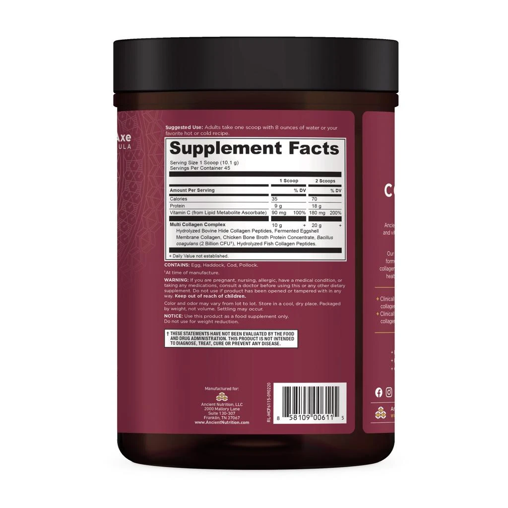 Multi Collagen Protein Winter ’23 Insert | Powder Pure (45 servings) 商品