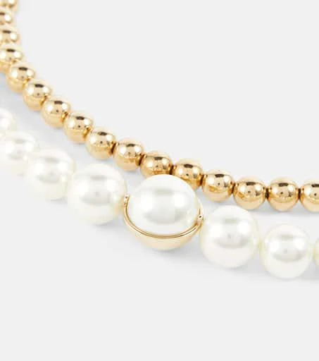 商品Miu Miu|Faux pearl necklace,价格¥8479,第4张图片详细描述