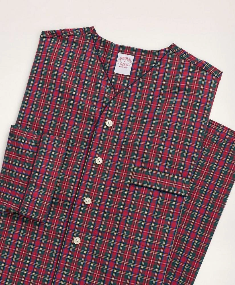 商品Brooks Brothers|Cotton Broadcloth Tartan Nightshirt,价格¥568,第2张图片详细描述