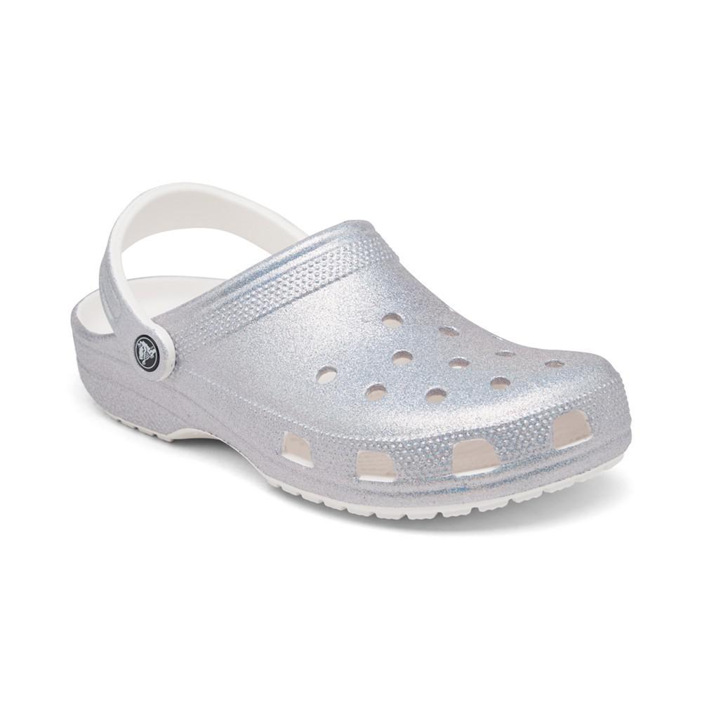 商品Crocs|Women's Classic Glitter Clogs from Finish Line,价格¥334,第1张图片