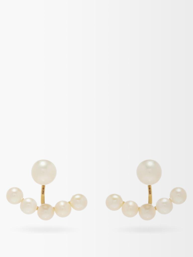商品MATEO|Pearl & 14kt gold jacket earrings,价格¥3812,第1张图片