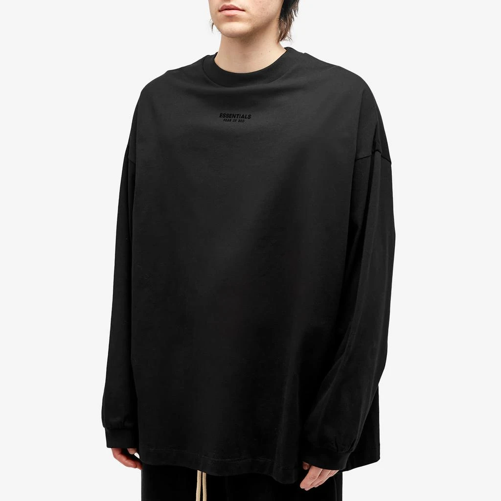 商品Essentials|Fear of God Essentials Essentials Long Sleeve T-Shirt - Jet Black,价格¥677,第2张图片详细描述
