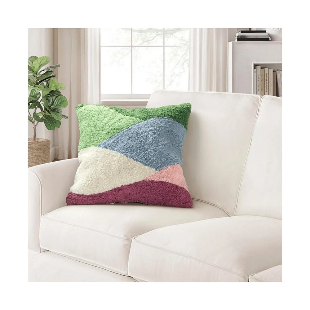 商品Lush Décor|Abstract Hills Decorative pillow, 18"x18",价格¥60,第4张图片详细描述