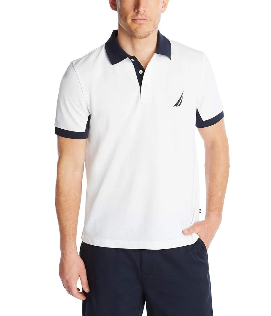 商品Nautica|Men's Classic Fit Short Sleeve Performance Pique Polo Shirt,价格¥217,第1张图片
