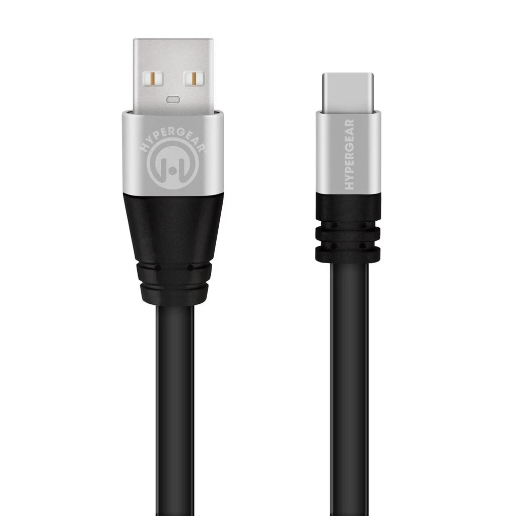 商品HyperGear|HyperGear Flexi USB-A to USB-C Charge/Sync Flat Cable 10ft B,价格¥199,第1张图片