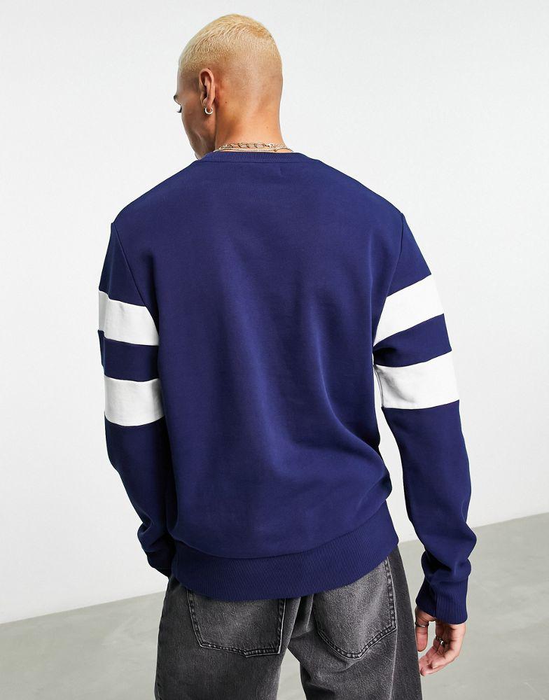 Fred Perry bold tipped sweatshirt in navy商品第2张图片规格展示