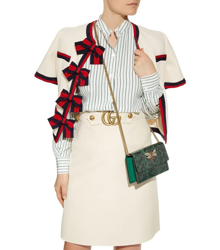 商品Gucci|Mini Queen Margaret Leather Bag,价格¥13678,第2张图片详细描述