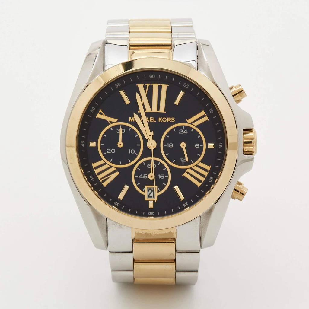 商品[二手商品] Michael Kors|Michael Kors Blue Two Tone Stainless Steel Bradshaw MK5976 Men's Wristwatch 43 mm,价格¥1479,第1张图片