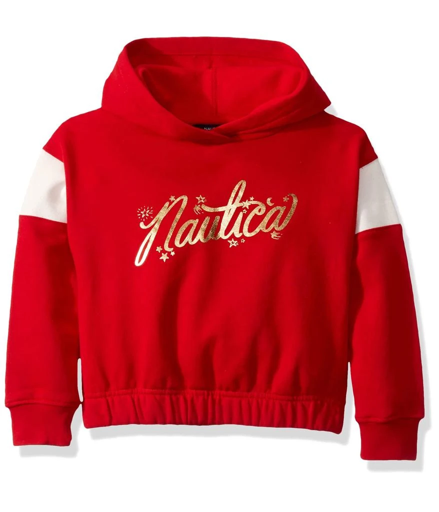 商品Nautica|Girls' Long Sleeve Fleece Hoodie,价格¥164,第1张图片