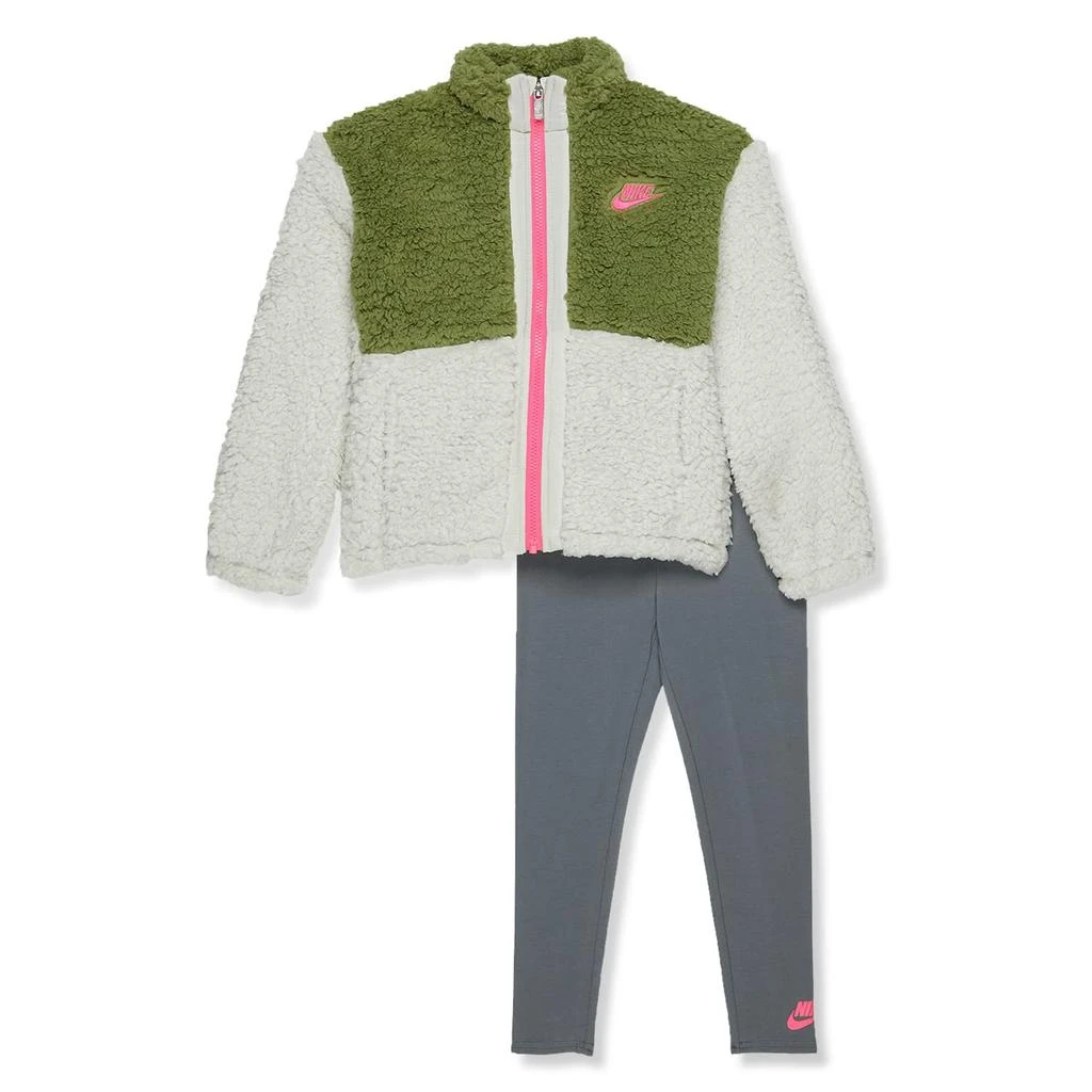 商品NIKE|Sherpa Full Zip Leggings Set (Little Kids),价格¥489,第1张图片