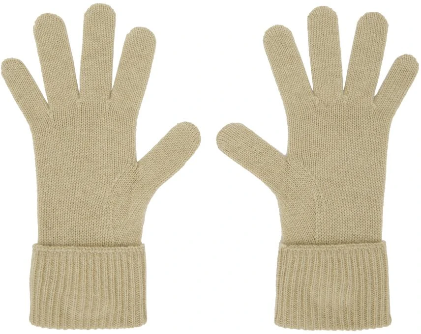 商品Burberry|Beige Cashmere Blend Gloves,价格¥1228,第2张图片详细描述