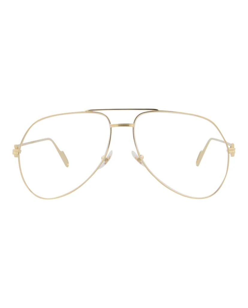 商品Cartier|Aviator-Frame Metal Optical Frames,价格¥2093,第1张图片