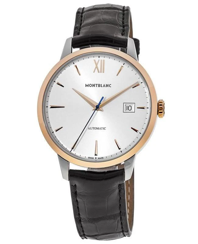 商品MontBlanc|Montblanc Heritage Spirit Automatic Silver Dial Leather Strap  Men&apos;s Watch 111624,价格¥14405,第1张图片