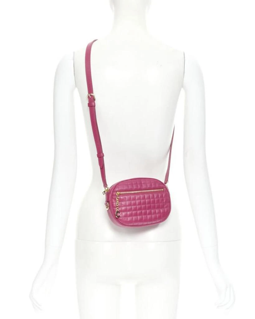 商品Celine|new CELINE Hedi Slimane 2019 C Charm pink quilted small crossbody camera bag,价格¥9841,第2张图片详细描述