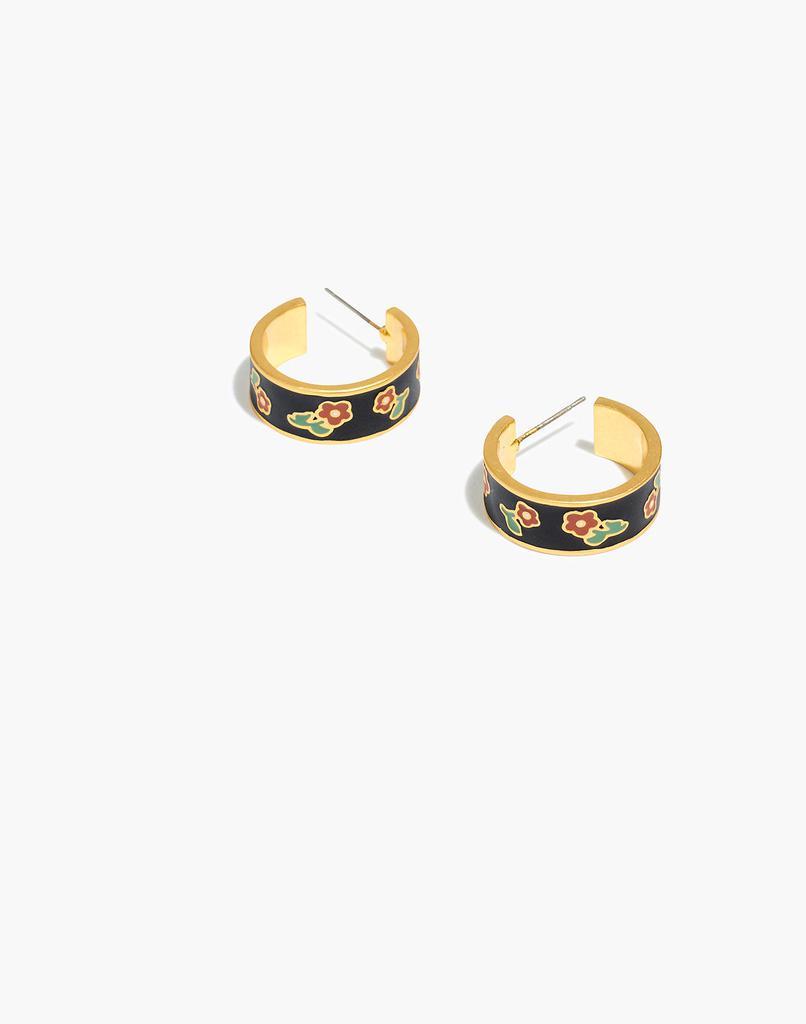 商品Madewell|Enamel Small Hoop Earrings,价格¥236,第3张图片详细描述