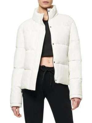 商品Marc New York by Andrew Marc|Faux Leather Puffer Jacket,价格¥473,第3张图片详细描述