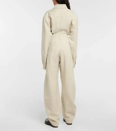 商品Lemaire|Curved linen and wool pants,价格¥4511,第3张图片详细描述