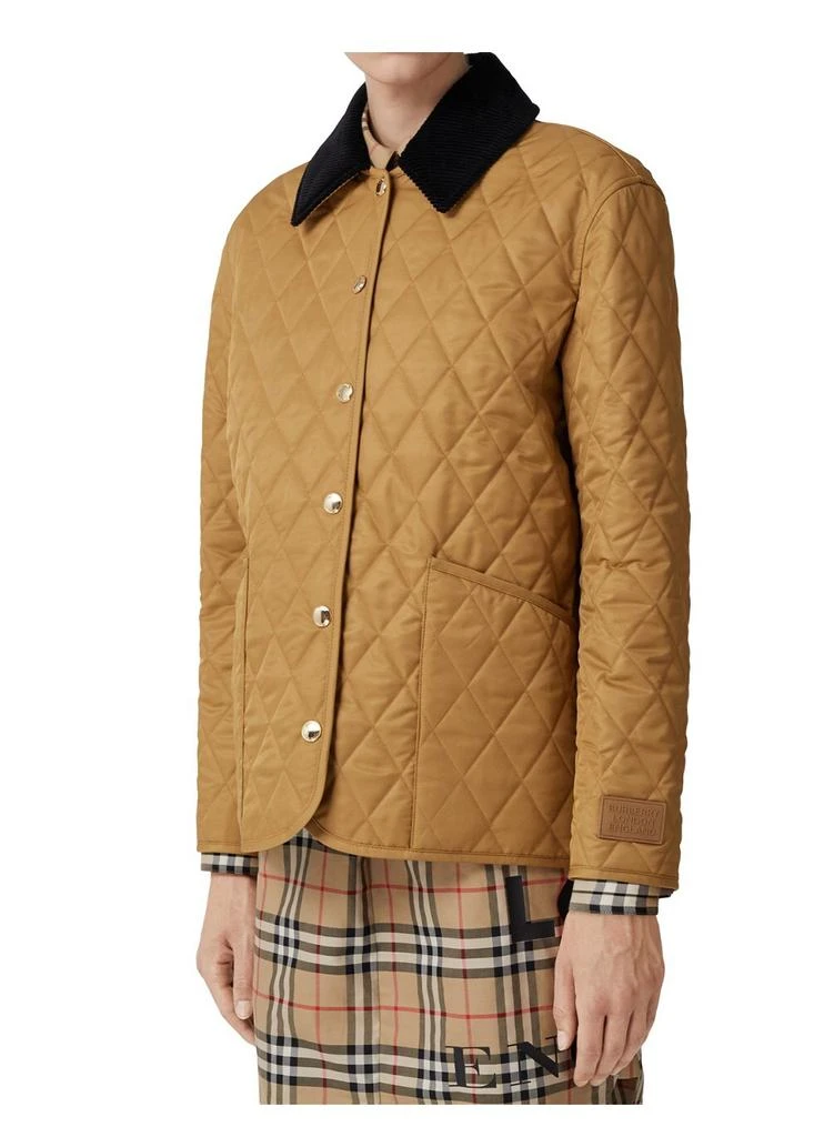 商品Burberry|Corduroy collar diamond quilted jacket,价格¥9829,第4张图片详细描述