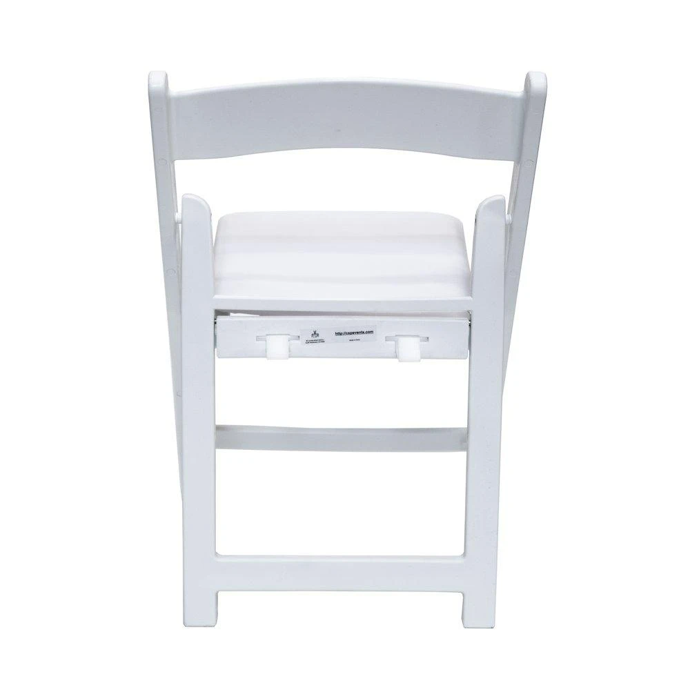 商品CSP|Stackable White Resin KID  Folding chair-White frame white padded seat,价格¥1144,第2张图片详细描述