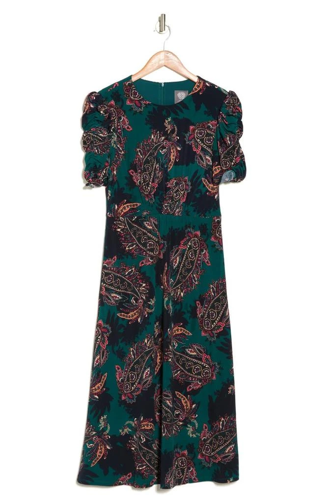 商品Vince Camuto|Paisley Puff Sleeve Midi Dress,价格¥384,第3张图片详细描述