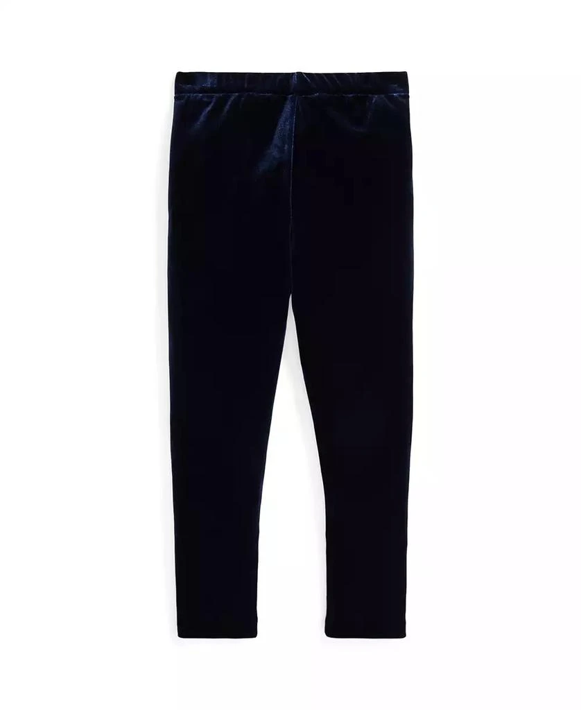 商品Ralph Lauren|Toddler and Little Girls Stretch Velour Legging Pant,价格¥214,第2张图片详细描述