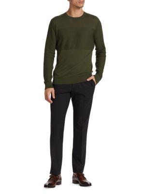 Mixed Stitch Cotton Sweater商品第7张图片规格展示