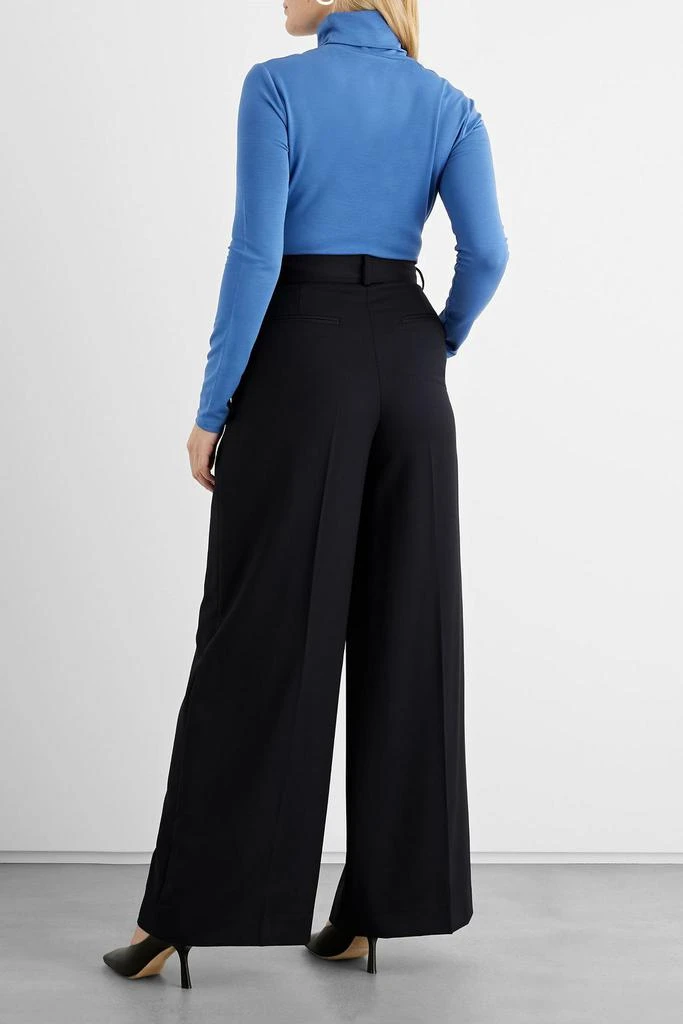 Tessa pleated wool-blend twill wide-leg pants 商品