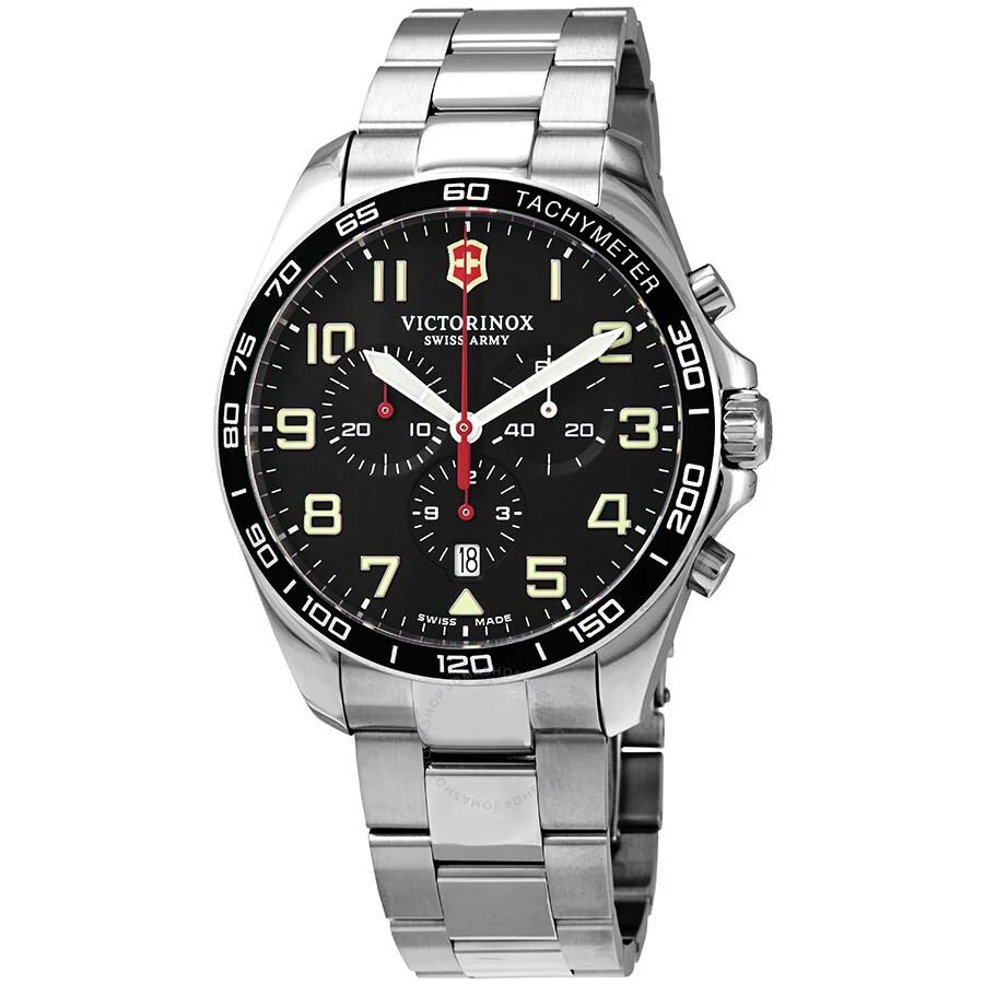 商品Victorinox|Fieldforce Chronograph Quartz Black Dial Men's Watch 241855,价格¥3508,第1张图片