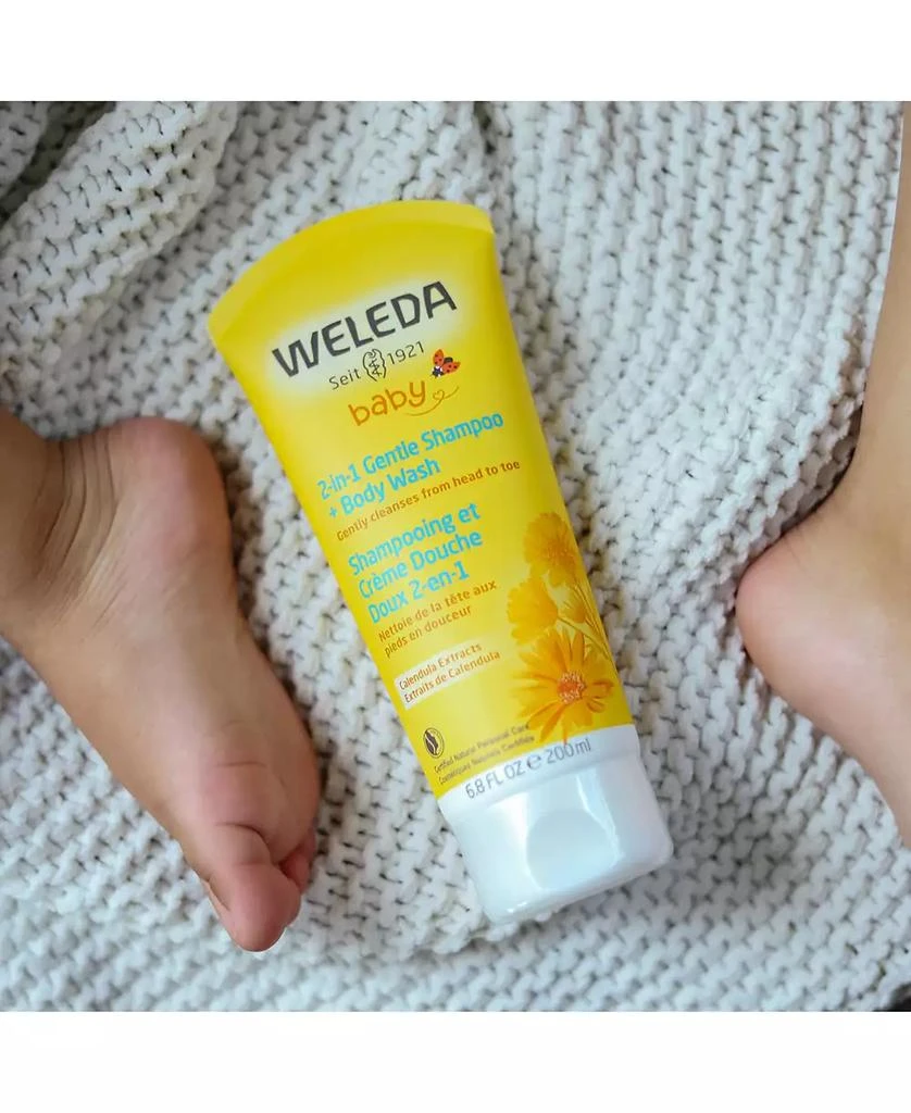 商品Weleda|2-In-1 Gentle Baby Shampoo and Body Wash with Calendula Extracts, 6.8 oz,价格¥108,第3张图片详细描述