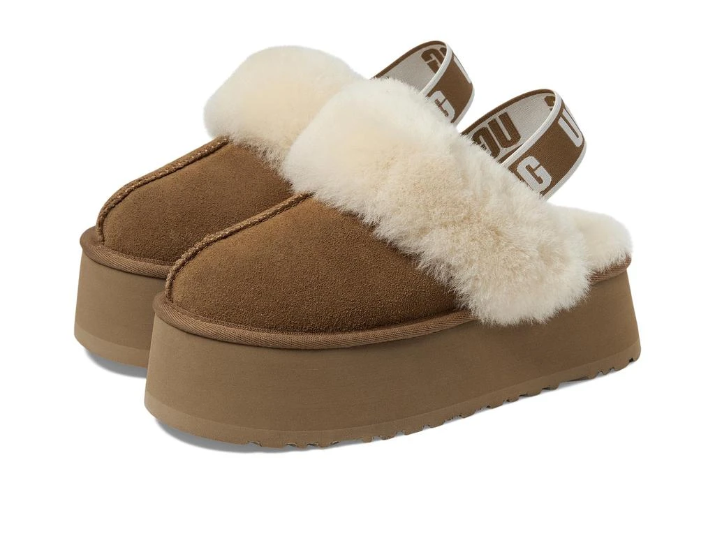 商品UGG|女款 Funkette绒面厚底时尚拖鞋,价格¥991,第1张图片
