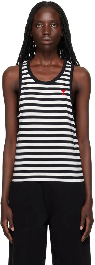 商品AMI|Black & White Ami de Cœur Tank Top,价格¥495,第1张图片