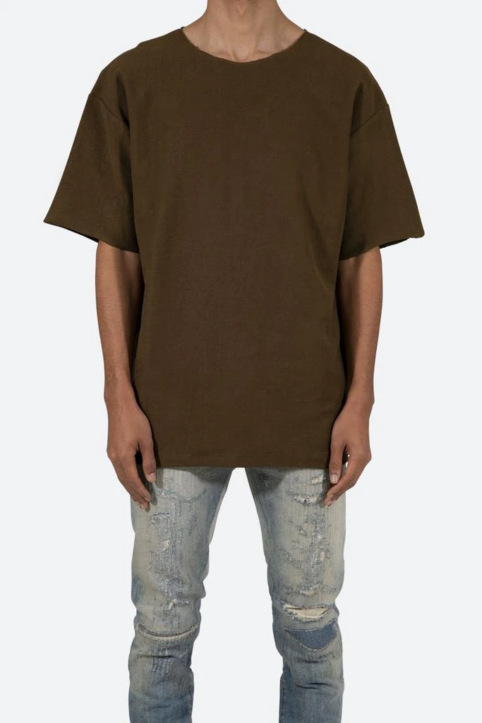 商品MNML|Reverse Terry Tee - Brown,价格¥91,第1张图片