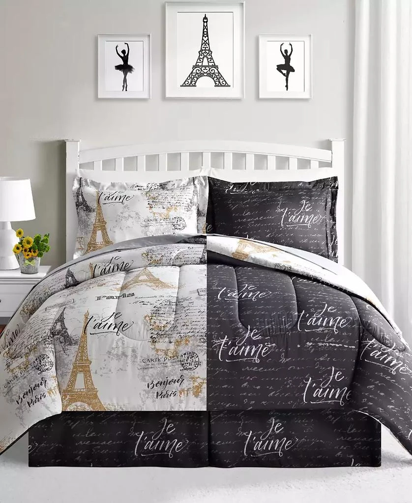 商品Fairfield Square Collection|Paris Gold Reversible 8 Pc. Comforter Sets, Exclusively at Macy’s,价格¥222,第3张图片详细描述