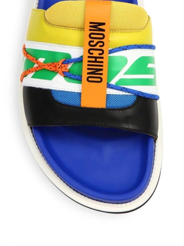 商品Moschino|Multicolored Leather Sandals,价格¥1760,第3张图片详细描述