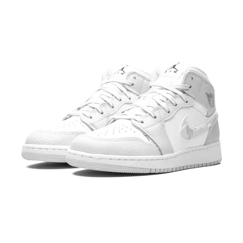 商品Jordan|Air Jordan 1 Mid Grey Camo (GS),价格¥3862,第2张图片详细描述