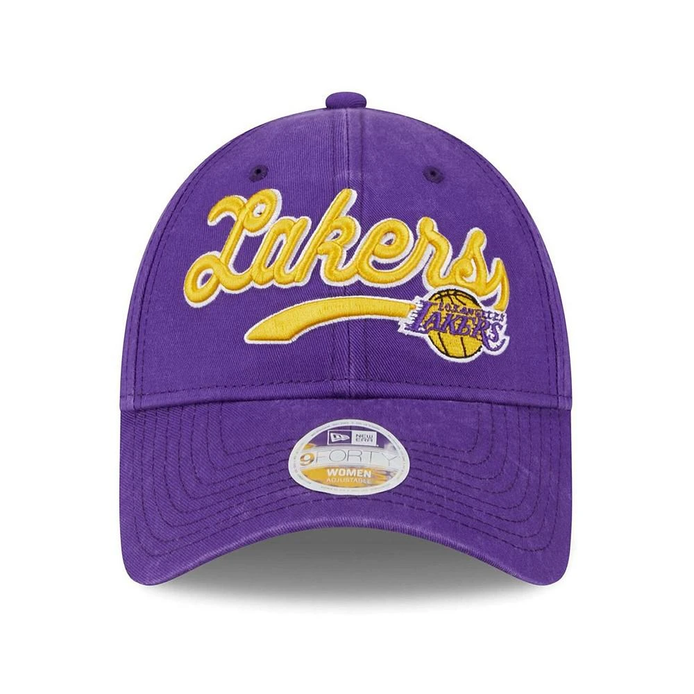 商品New Era|Women's Purple Los Angeles Lakers Cheer Tailsweep 9FORTY Adjustable Hat,价格¥224,第2张图片详细描述